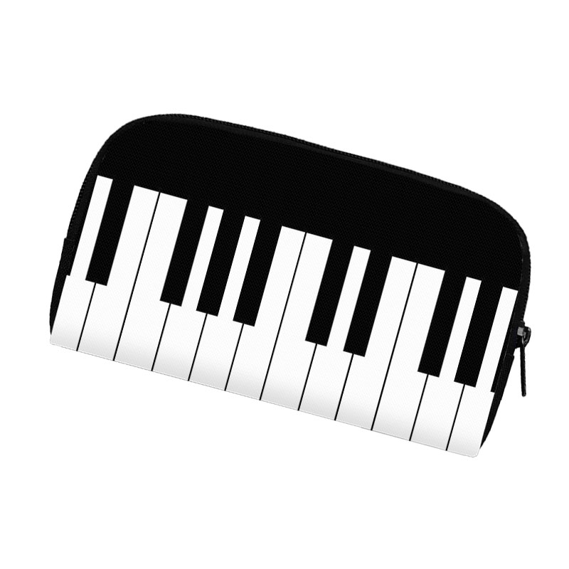 Aquarell Malerei Musiknote Muster Brieftasche Klavier Tastatur Karte Schlüssel Halter Münze Geld Geldbörse Lippenstifte Tasche Lange Brieftaschen: Freier Raum