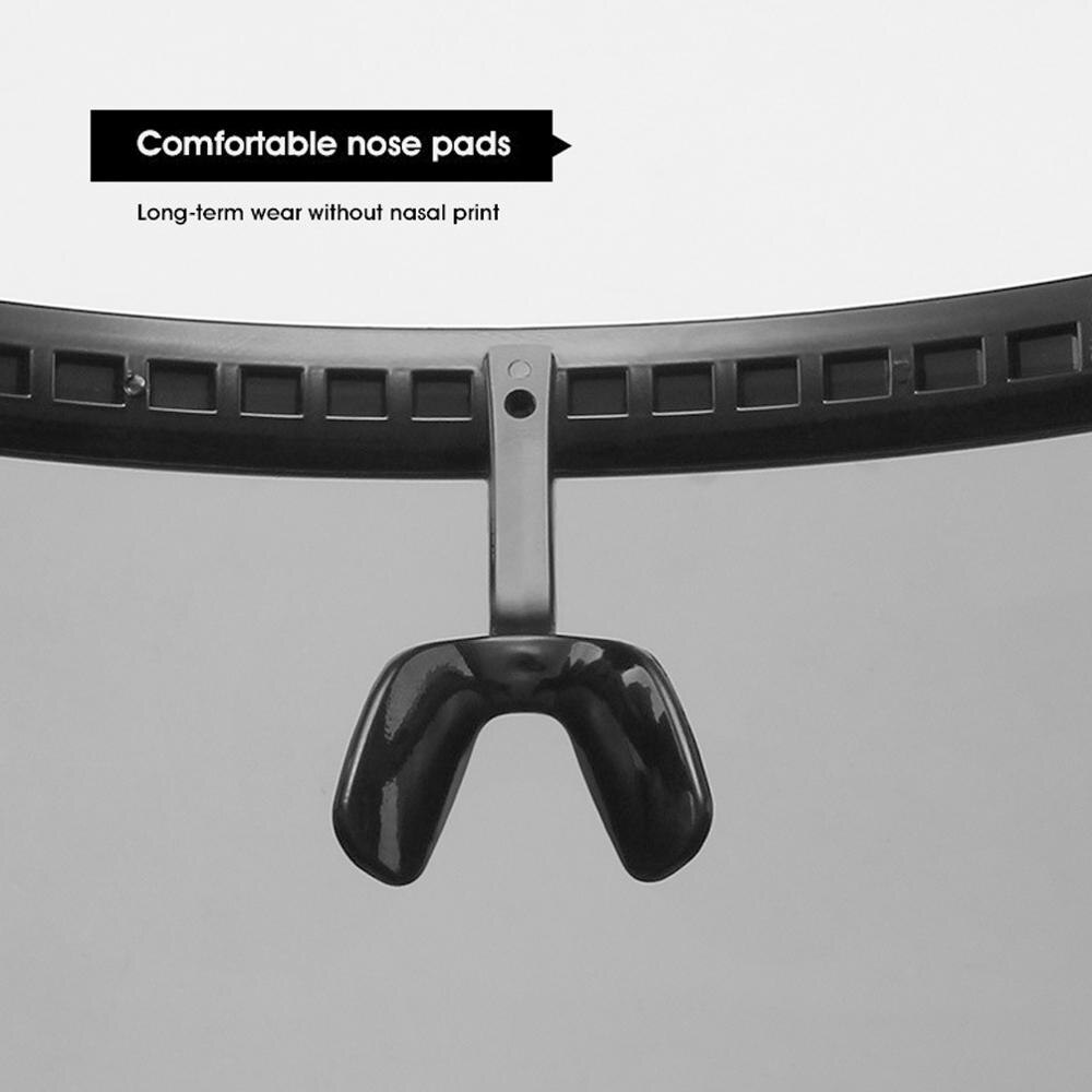 Clear Glasses Oversized Exaggerated Visor Wrap Shield Large Mirror Sun Glasses Half Face Shield Guard Sunglasses uv400 Eyewear