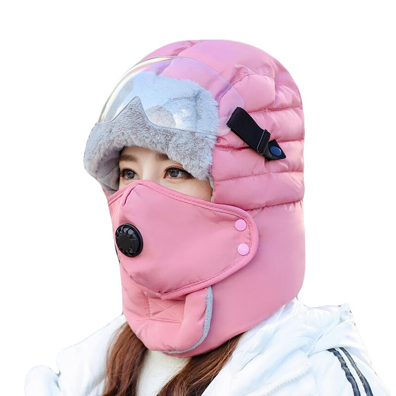 neue Original Winter Hüte Für Frauen Neue Warm Cap Winter Männer Wasserdichte Kapuze Hut Mit Gläser Kühlen balaclava