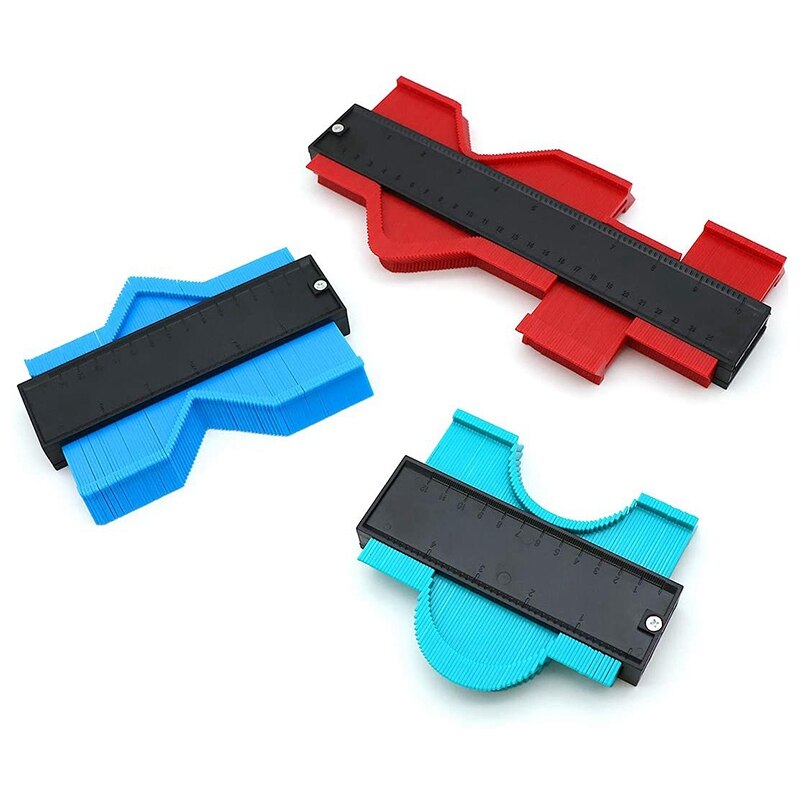 3Pcs Contour Gauge Duplicator Profile Gauge Irregular Shapes Tracing Template Measuring Tool Scribe Tool