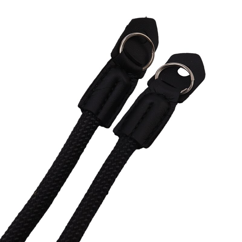 Nylon Kamera Seil Bergsteigen Kamera Schulter Nacken Gurt Gürtel SLR Kameras Gurt Zubehör Teil (Schwarz)