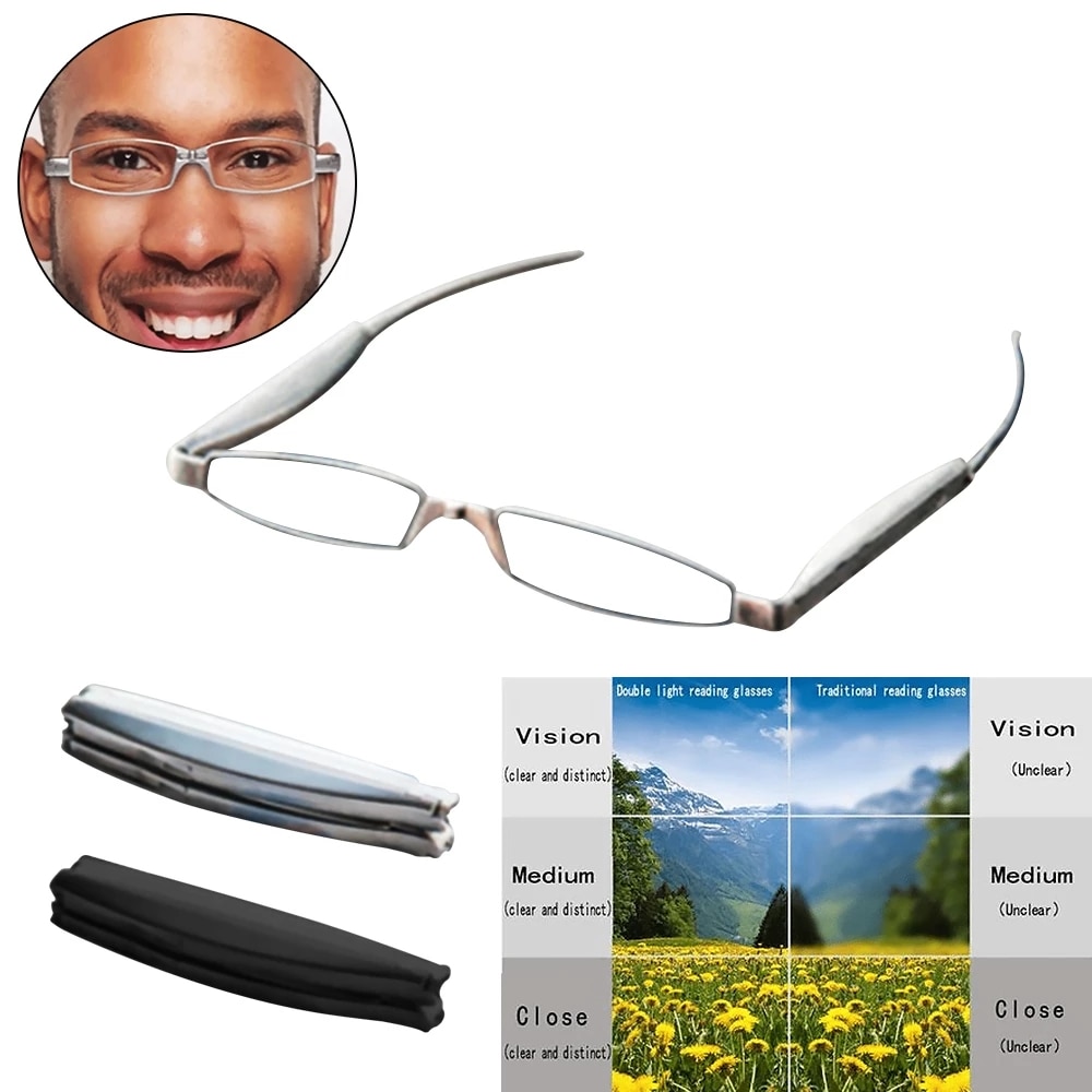 Opvouwbare Pocket Bril Modieuze Opvouwbare Draagbare Leesbril Opvouwbare Pocket Verziendheid Lezen Bril Te Dragen