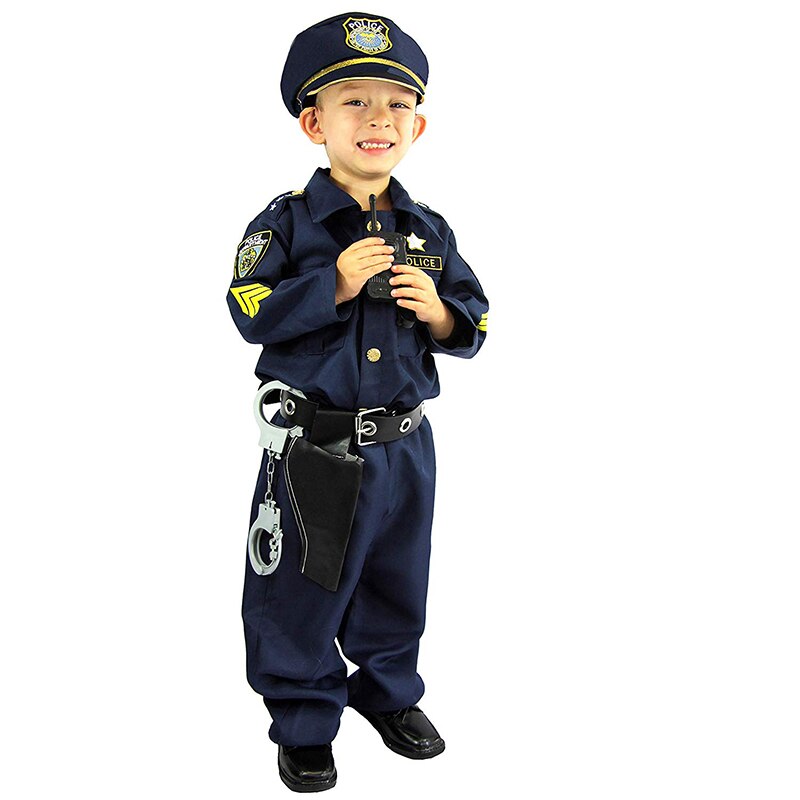 Deluxe politi og rollespil kit officer kostume materiale element type kilde tegn mærke køn komponenter model nummer
