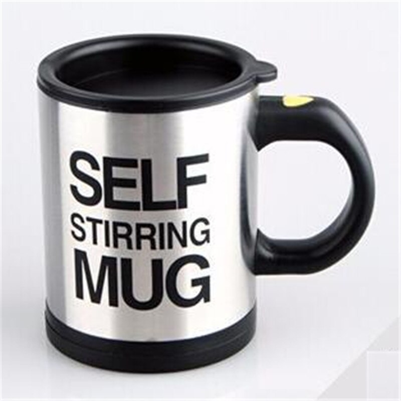 Własna mieszanie kubek kawy kubki elektryczny mleka w proszku mikser automatyczne własny kubek robić mieszania mieszania kubki robić picia z pokrywką: czarny