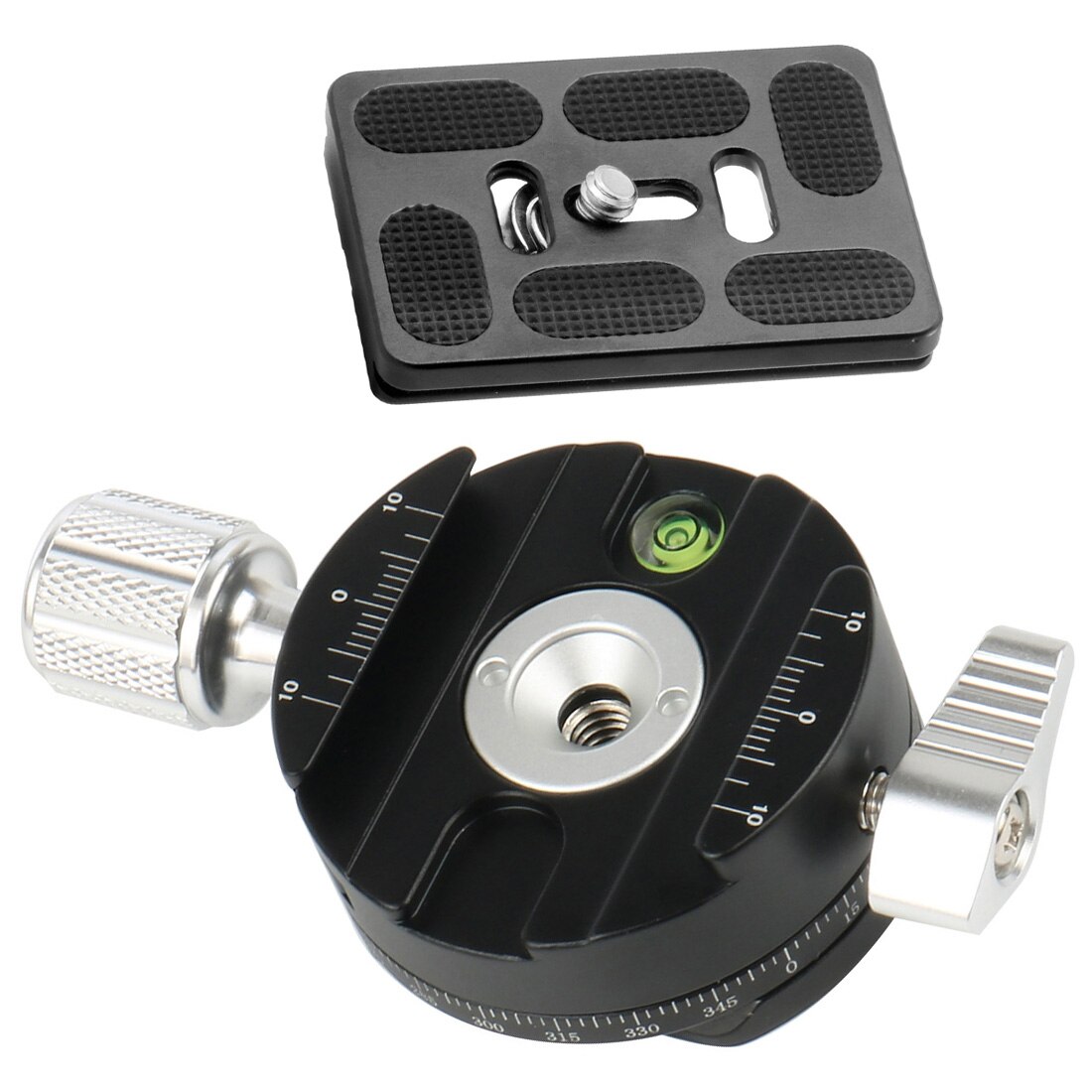 Camera Rotate Panorama Mounting Bracket Clamp Tripod Ball Head Adapter Quick Release Clamp For Arca Swiss Camera Tripod Monopod: Clamp with Plate