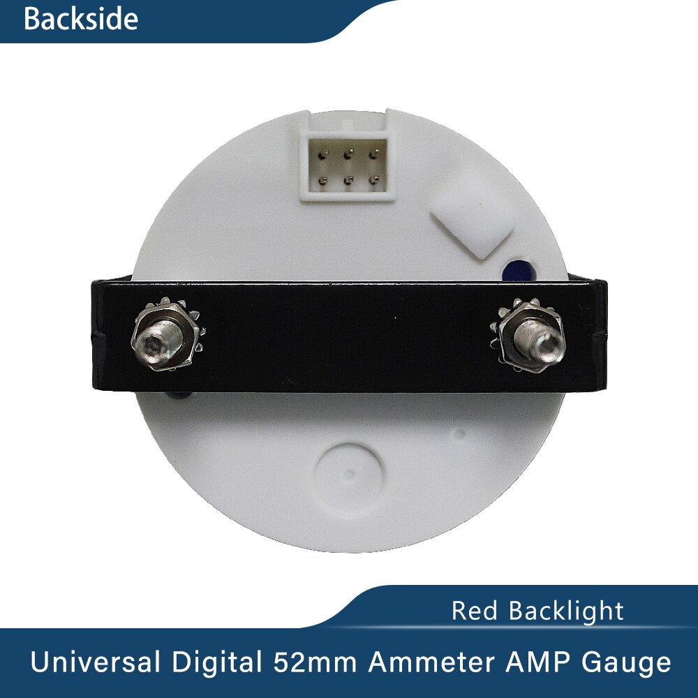 Universale impermeabile 52mm 2 &quot;amperometro amp misura +/-80A/+/-150A con sensore di corrente con retroilluminazione rossa 12V 24V per barca camion auto