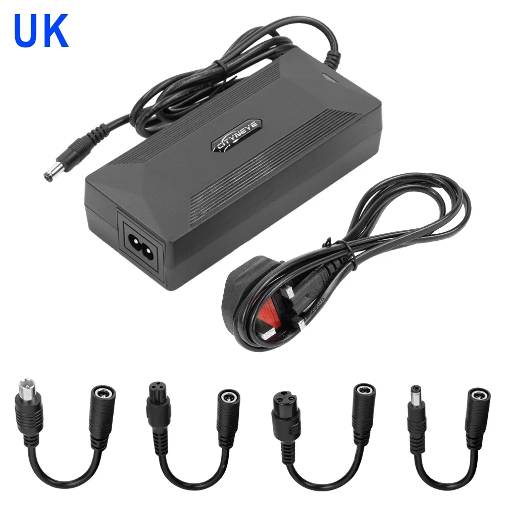 Universele Oplader 2A Lader Adapter voor Xiaomi Elektrische Scooter M365 1S Pro Pro2 E-Scooter Onderdelen EU/US/UK/AU Plug: Bordeaux