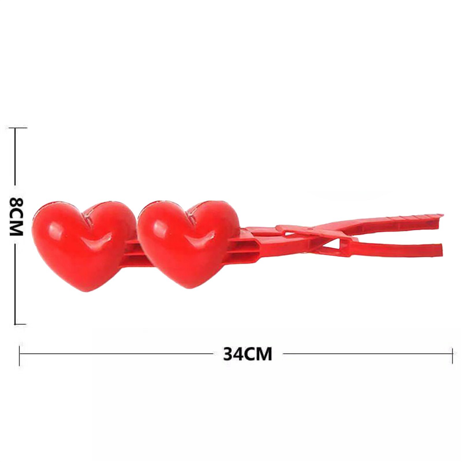 Hart Sneeuwbal Maker Winter Plastic Sneeuwbal Maker Clip Tang Kids Outdoor Mold Speelgoed Handgereedschap: F