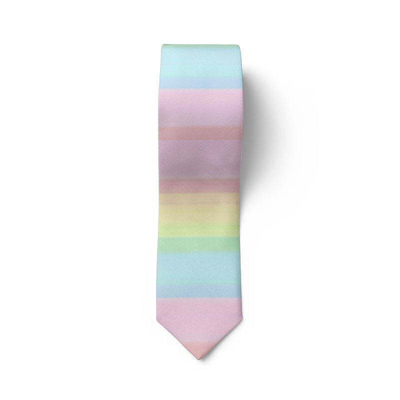 Männer Bunte Krawatte Regenbogen Stripesr Festival 3d Gedruckt Cravate männer Party lässig Hochzeit Hemd Krawatten: Stil8