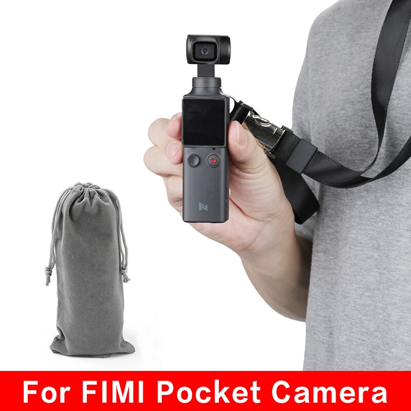 Portable Pocket Gimbal Storage Bag for FIMI PALM Handheld Gimbal Camera Flannel Protectional Cover for Mini Sport Video Camera