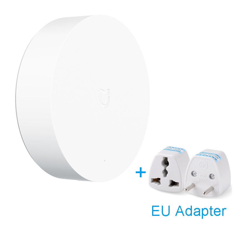 Xiaomi MIJIA multimodo hub de enlace ZigBee 3,0 WiFi Bluetooth de malla Compatible con HomeKit MIJIA Smart casa remoto centro de Control: Add EU adapter