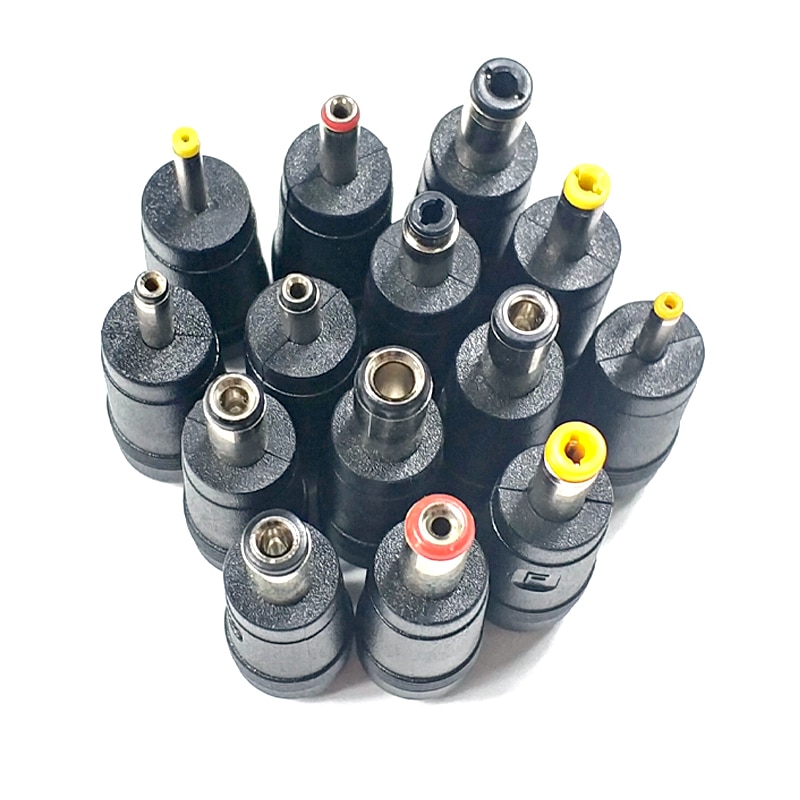 31pcs Universal Laptop DC Power Supply Adapter Connector Plug DC AC Jack Charger Connectors Laptop Power Adapter Conversion Head