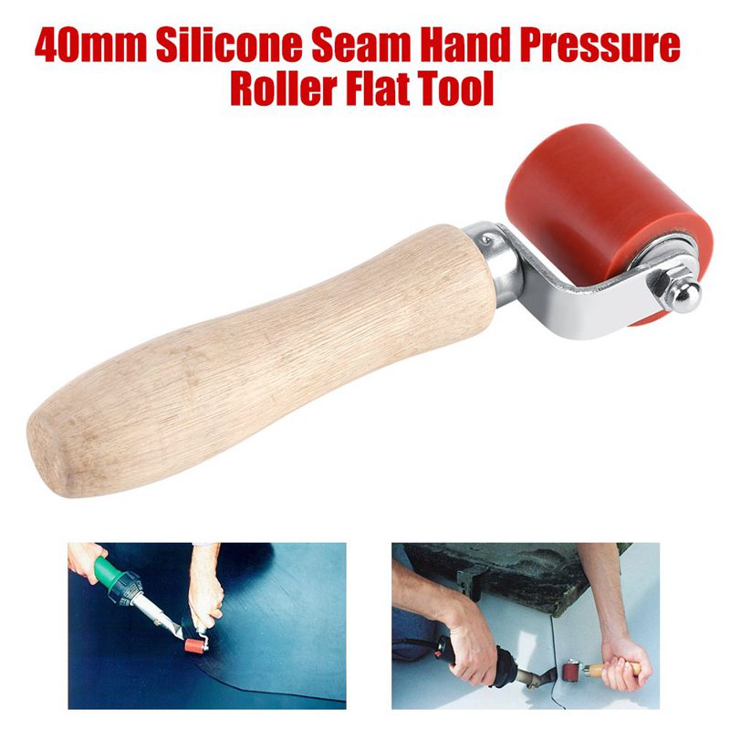 40Mm Silicone Pressure Roller Hand Pressure Roller High Temperature Resistant Seam Roller Roofing PVC Welding Installation Tool