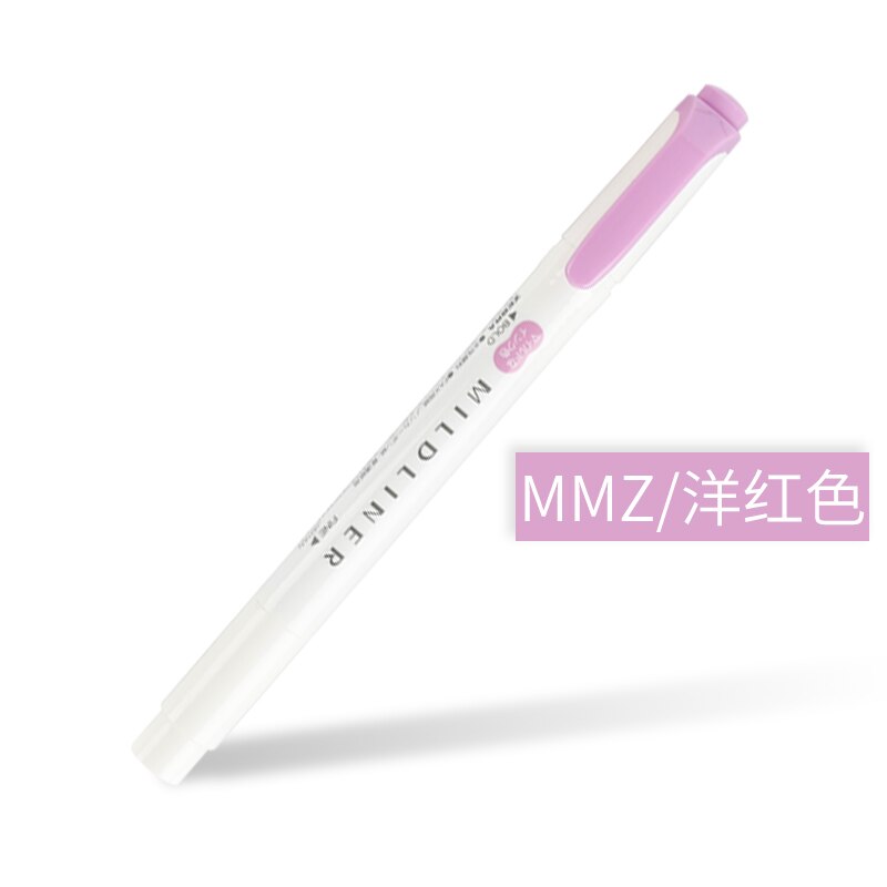 Zebra Mildliner Pastel Highlighters WKT7 Text Marker Japanese Stationery: Magenta