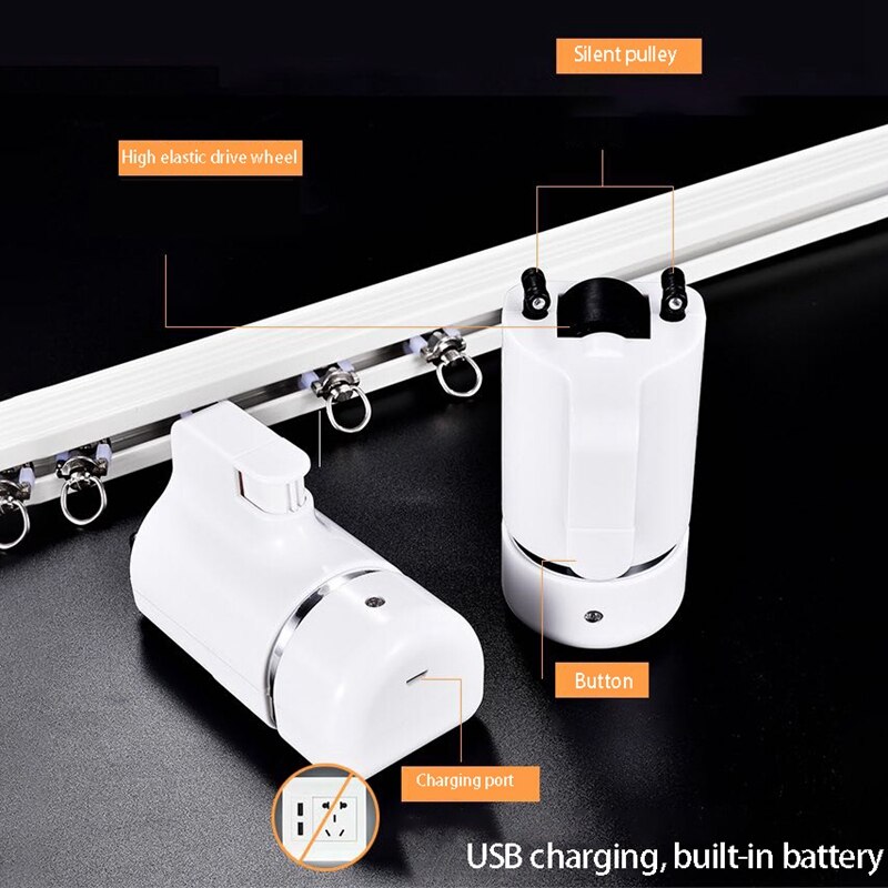 Electric Curtains Machine,Intelligent Switch Remote Control Rod Closercontrol Robot Fully Automatic for Home,Single Open