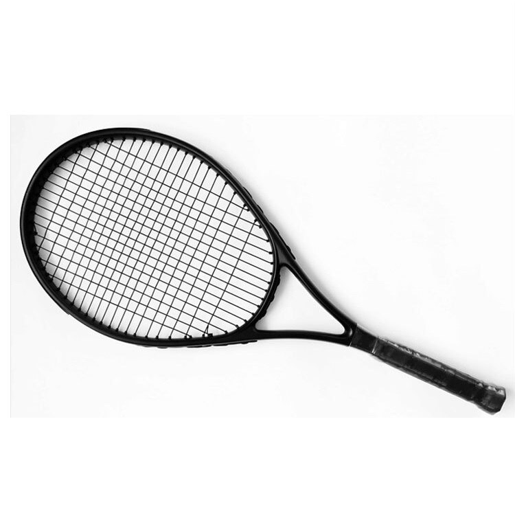 Rakieta tenisowa dla dorosłych nowicjusze wytrzymałe treningi z pełnym węglem pojedyncze rakiety Tenis Padel worek strunowy ultra lekki Raquete De Tenis -40: czarny