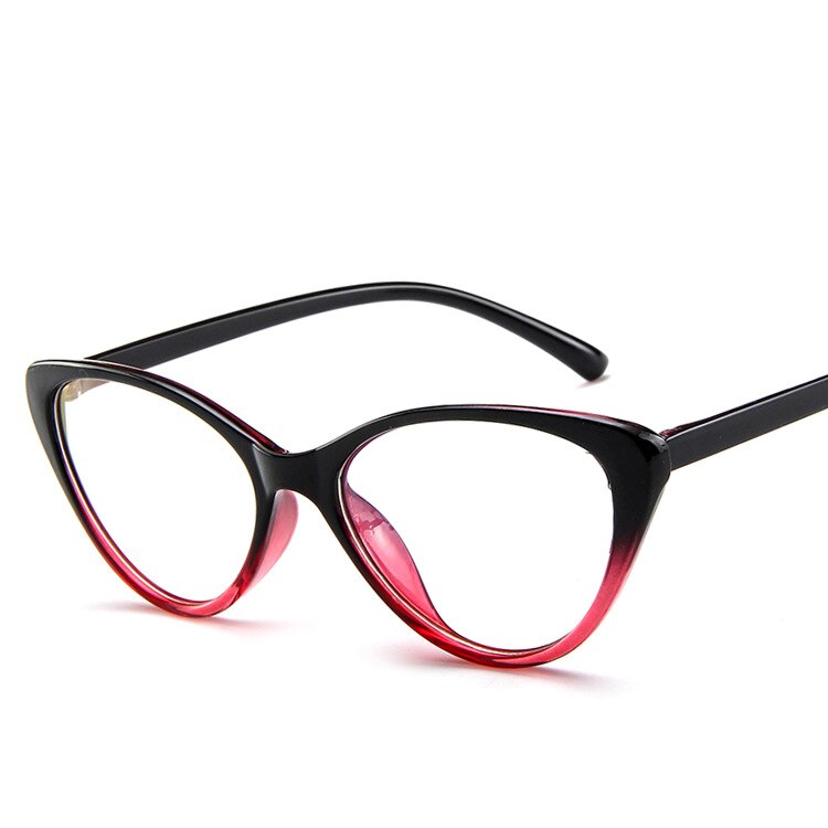 Elbru Cat Eye Glasses Spectacles Frame Women Eyeglasses Computer Myopia Vintage Ladies Eyewear Frame Clear Lens Glasses