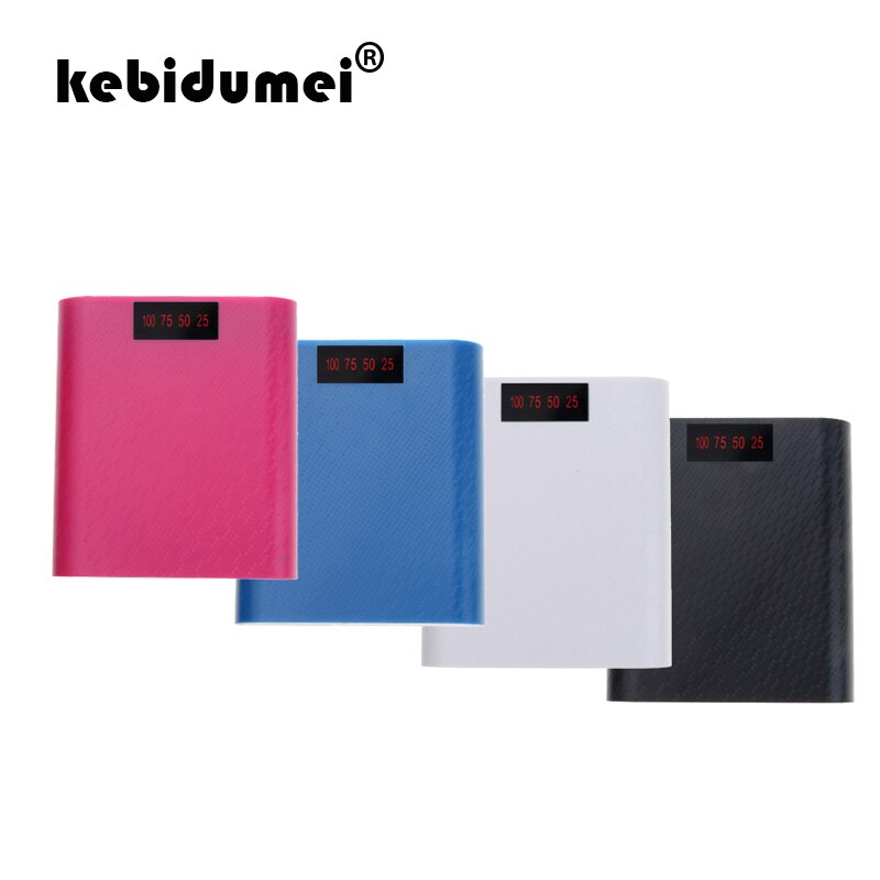 Kebidumei 4 farben 4X18650 Batterie DIY Box 5V 1,5 EINE Ladung Power Bank Fall Kit Mit Strom Display Für xiaomi Smart Telefon