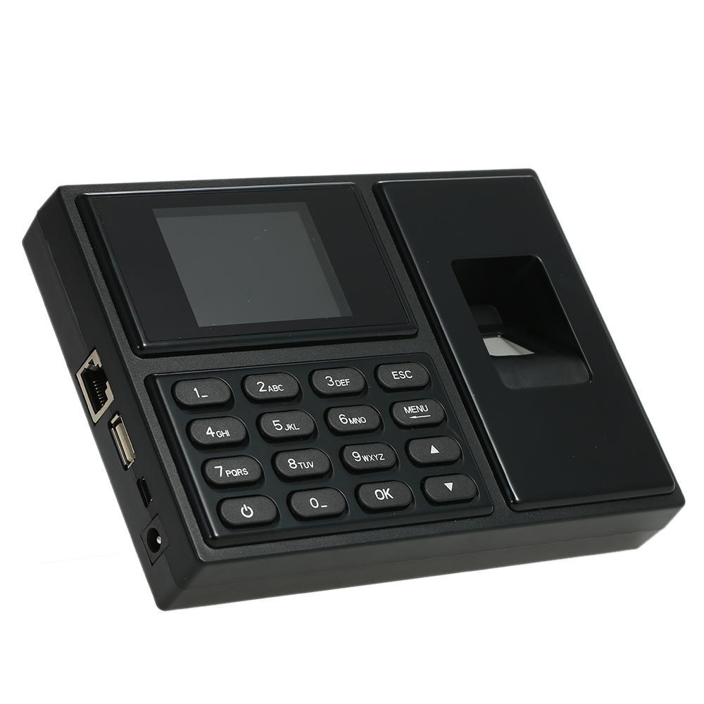 Intelligent Biometric Fingerprint Password Attendance Machine Employee Checking-in Recorder 2.4 inch TFT Time Attendance Clock