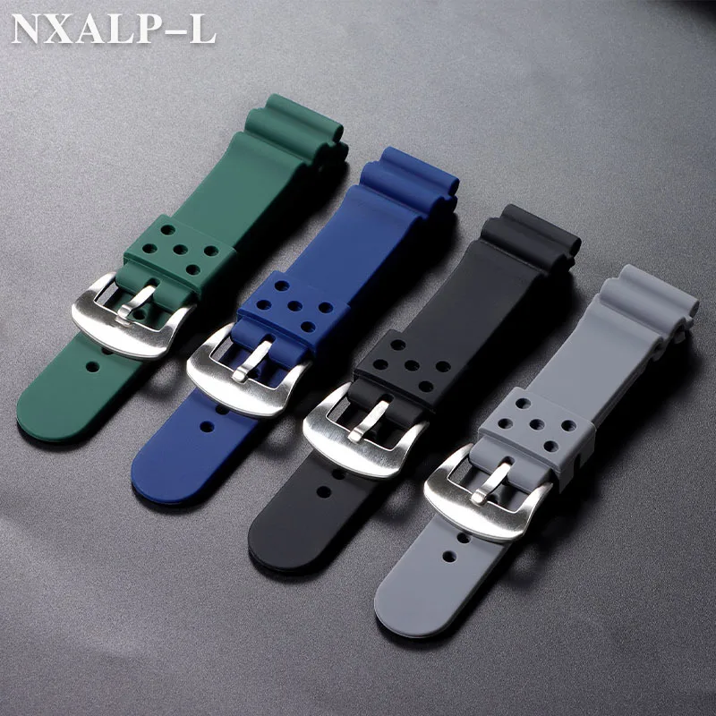 20mm 22mm Bracelet de montre en Silicone pour Seiko SKX007 SKX009 plongée 007 SRP777J1 Prospex Bracelet de montre hommes femmes Bracelet de Sport étanche