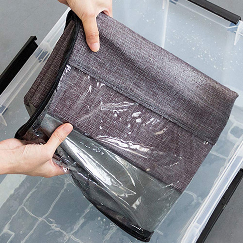 Bolsa de almacenamiento de zapatos bajo la cama con tapa transparente, 12 separadores bajo zapatillas de cama organizador ordenado, organizador de armario de soporte de tela plegable St