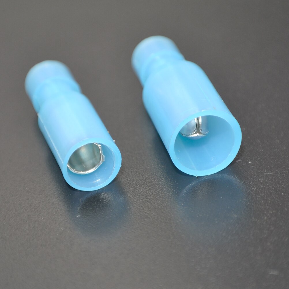 50Pcs Bullet Terminals Crimp Connector Elelctric Terminals for Wire Terminal Butt Splice Electrical Cable Conector