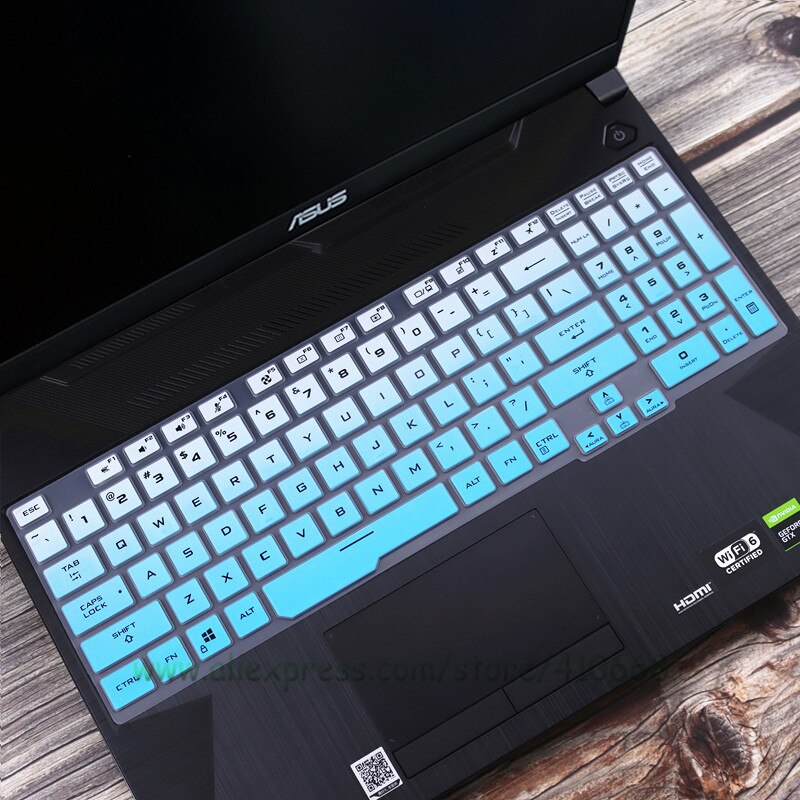 Gaming Laptop For ASUS TUF Gaming F15 FX506LH FX506LI FX506IV FX506 / Asus TUF F17 FX706LI FX706 FA706 Keyboard Cover Protector: Gradual Blue