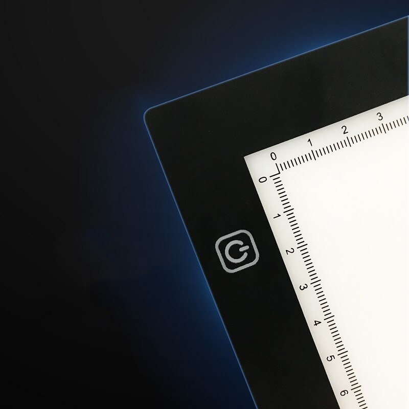 Novel-A4 Dimmable LED Drawing Copy Pad with Scale USB Power Artcraft Tracing for Painting Writing Animation, Sketching