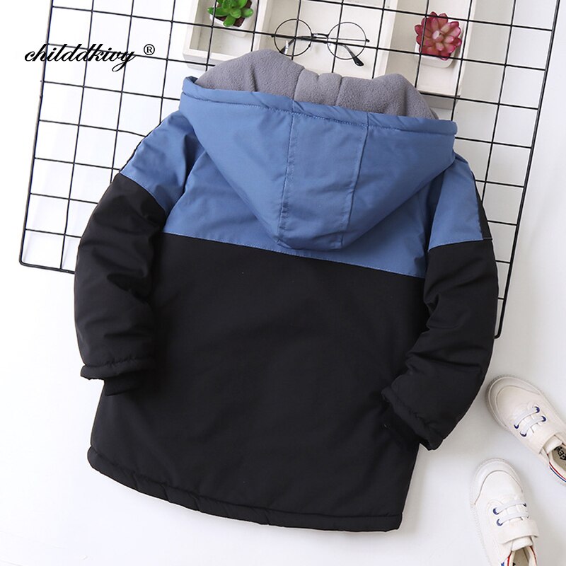 Chaquetas con capucha para niños, abrigos informales gruesos para mantener el calor, ropa de invierno, resistentes al frío intenso, novedad de