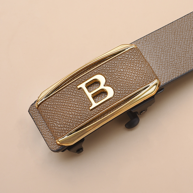 La nouvelle boucle sans dents boucle automatique ceinture hommes style décontracté affaires tout-match ceinture personnalité jeunesse pantalons à la