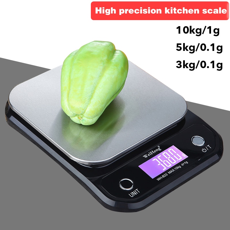 10kg/1g 3kg/0.1g 5kg/0.1g Precision Digital Scale LED Portable Electronic Kitchen Scales Food Balance Measuring Weight Scale