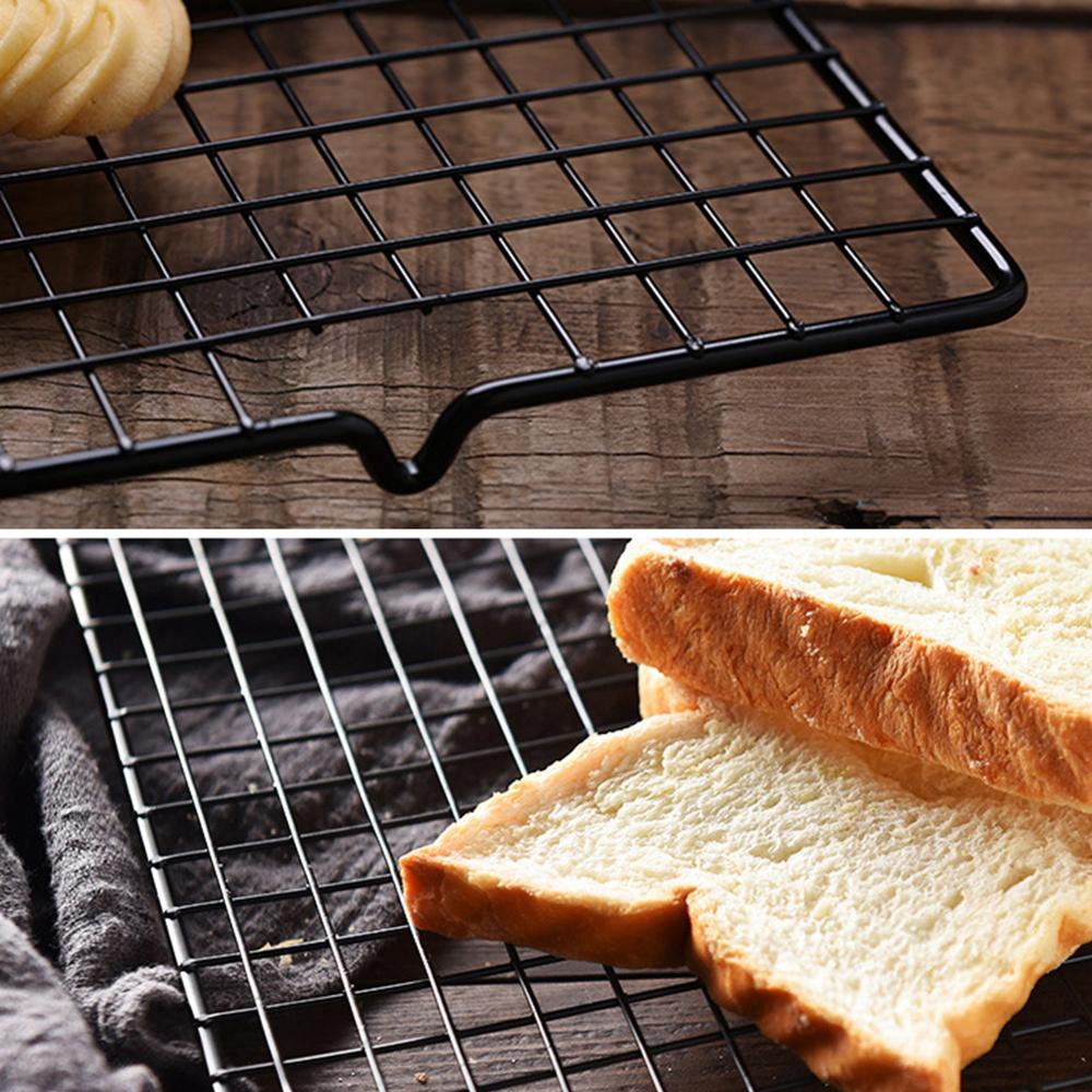 Griglia Da Forno In Acciaio Inox Antiaderente 31x20x1,5 Cm - Rack Per Raffreddare, Cuocere, Grigliare, Barbecue, Macarons, Biscotti - 6