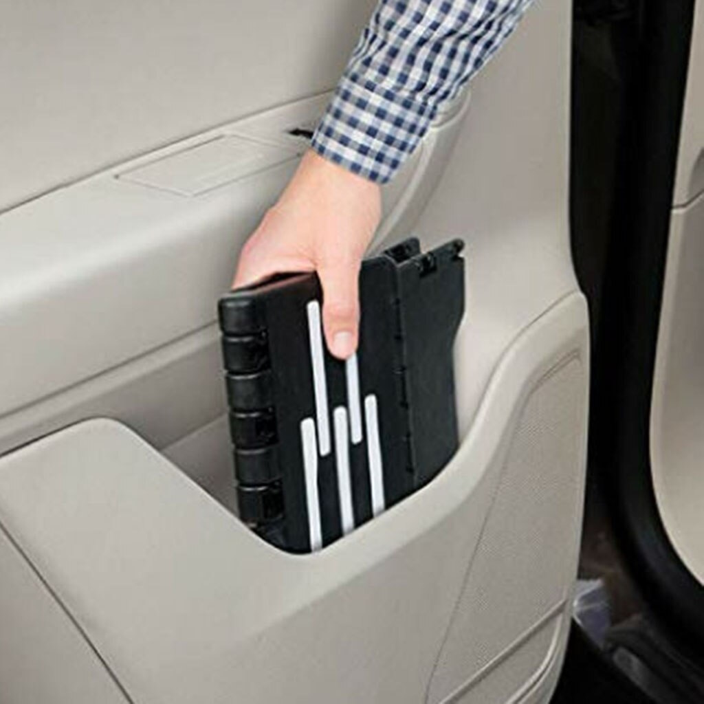 Portable Folding Step Up Stool Outdoor Indoor Car Height Boost for Elderly Adult Kids, Easily Reach Items, Heavy Duty, Anti Slip