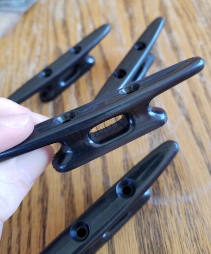 nylon kloss 4 "  , 6-1/2 " havhund marine Brygge hulanker flat topp 2 skrog åpenn utgangspunkt båt kloss feste kajakk kano dekk båt tau