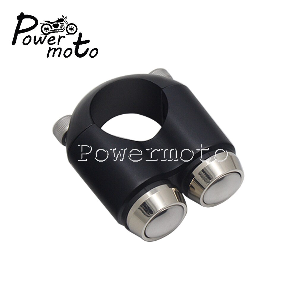 1&quot; 7/8&quot; Motorcycle Handlebar Switch Universal For Motorcycle Bike Cafe Racer Outdoor Sports 22mm/25mm Handlebar Custom Switch: 25mm black chrome