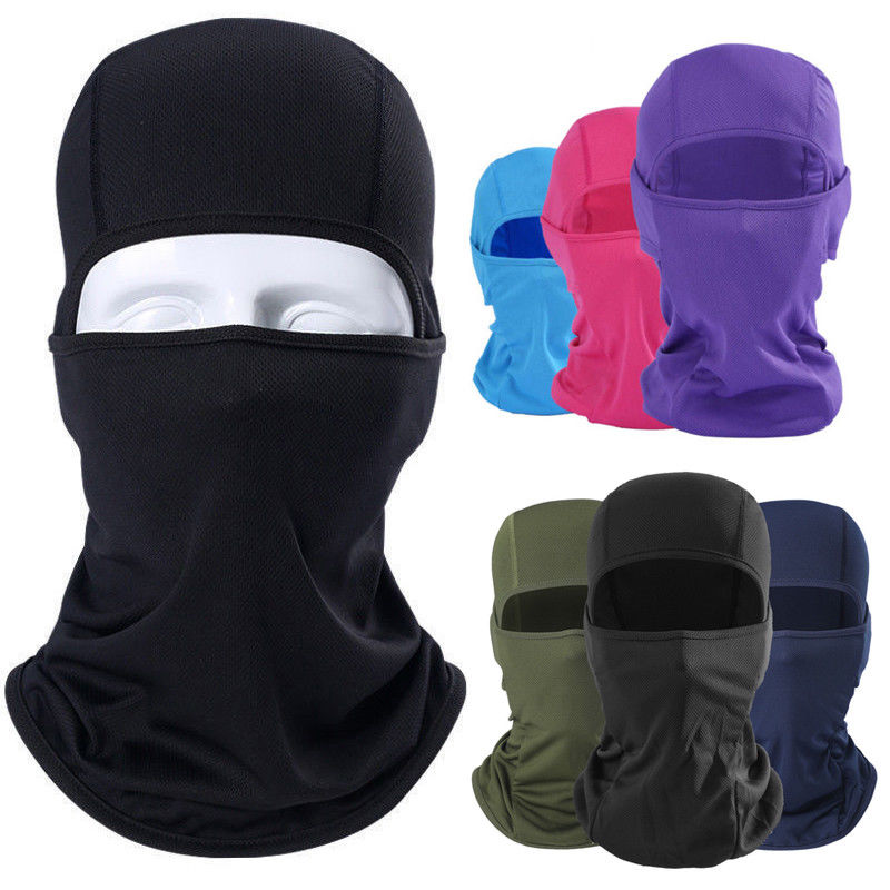 Outdoor Face Mask Motorcycle Full Face Mask Balaclava Ski Neck Protection Windproof Sun Protection Mask 8Colors