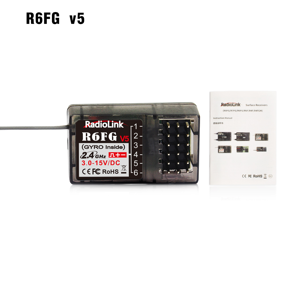 RadioLink RC Receiver R8FGH R8FG R8EF R8FM R8SM R8XM R7FG R6FG R6F R4FGM 2.4G Receiver: Blue