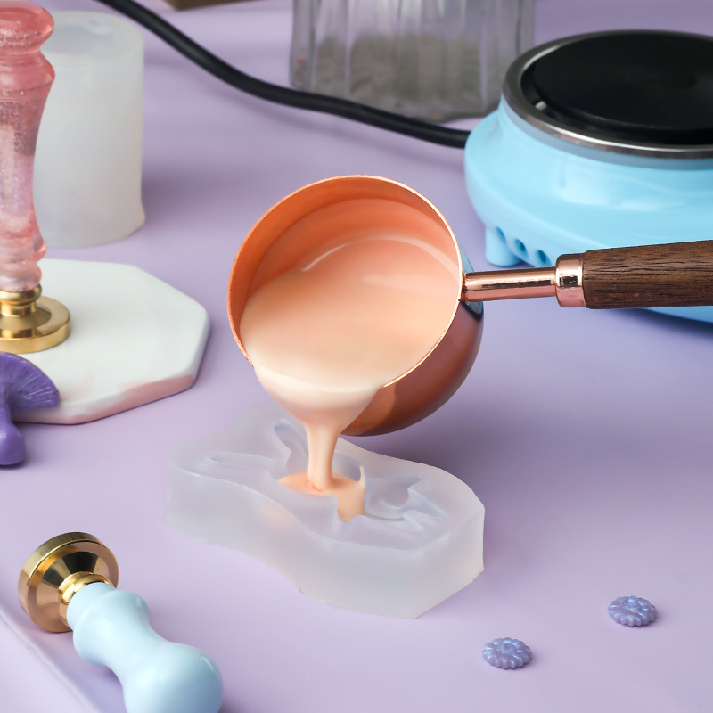 Duży piec elektryczny do pieczętowania, podgrzewacz do garnków, podgrzewacz elektryczny, kulki woskowe, topienie wosku, łyżka do pieczętowania lakiem