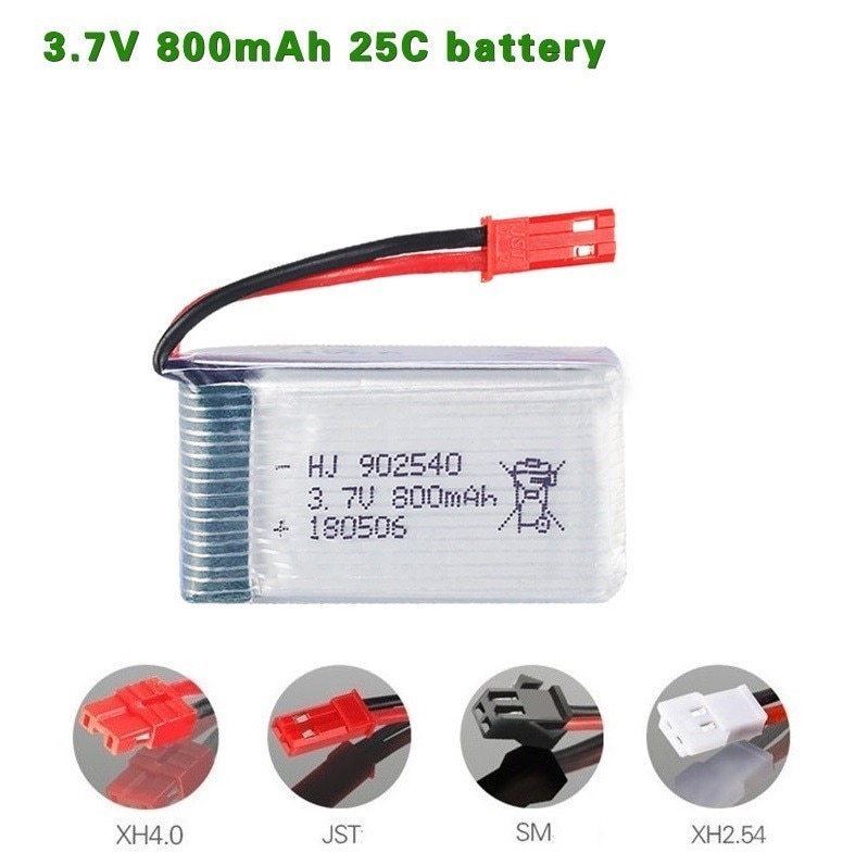 800mAh 3.7V lipo Batterij Voor X5 X5C X5S X5SC X5HW X5HC X5SW X25 X300 X400 X500 X800 HJ818 HJ819 HD1315 3.7V 800mAh batterij 1pcs