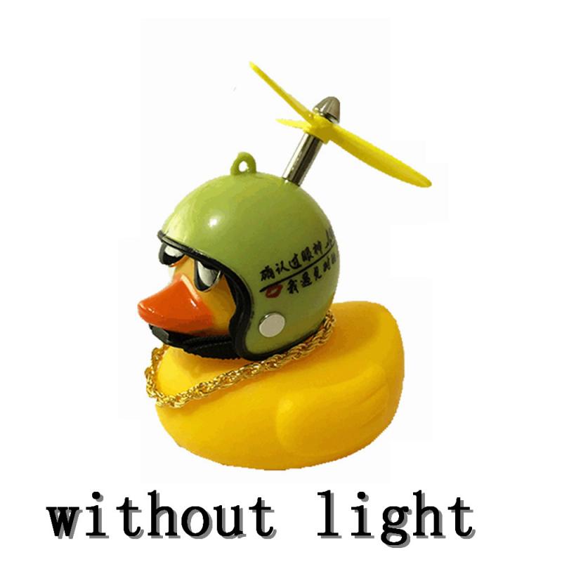 Auto Eend Met Helm Gebroken Wind Gele Eend Racefiets Motor Helm Riding Fietsen Accessoires Auto-interieur Met/Zonder licht: 08 without light