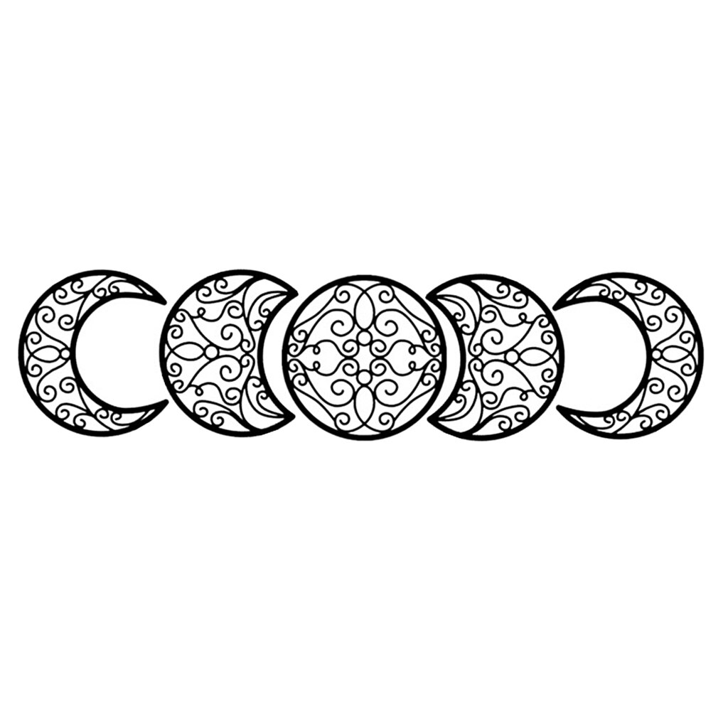 Décoration murale pour Bar, bureau, maison, crèche, fête de mariage, phase de lune, 5 pièces
