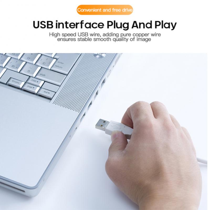 USB escritorio cámaras Web HD computadora cámara Web construido en el micrófono para ordenador PC y portátil de grabación de vídeo a trabajar