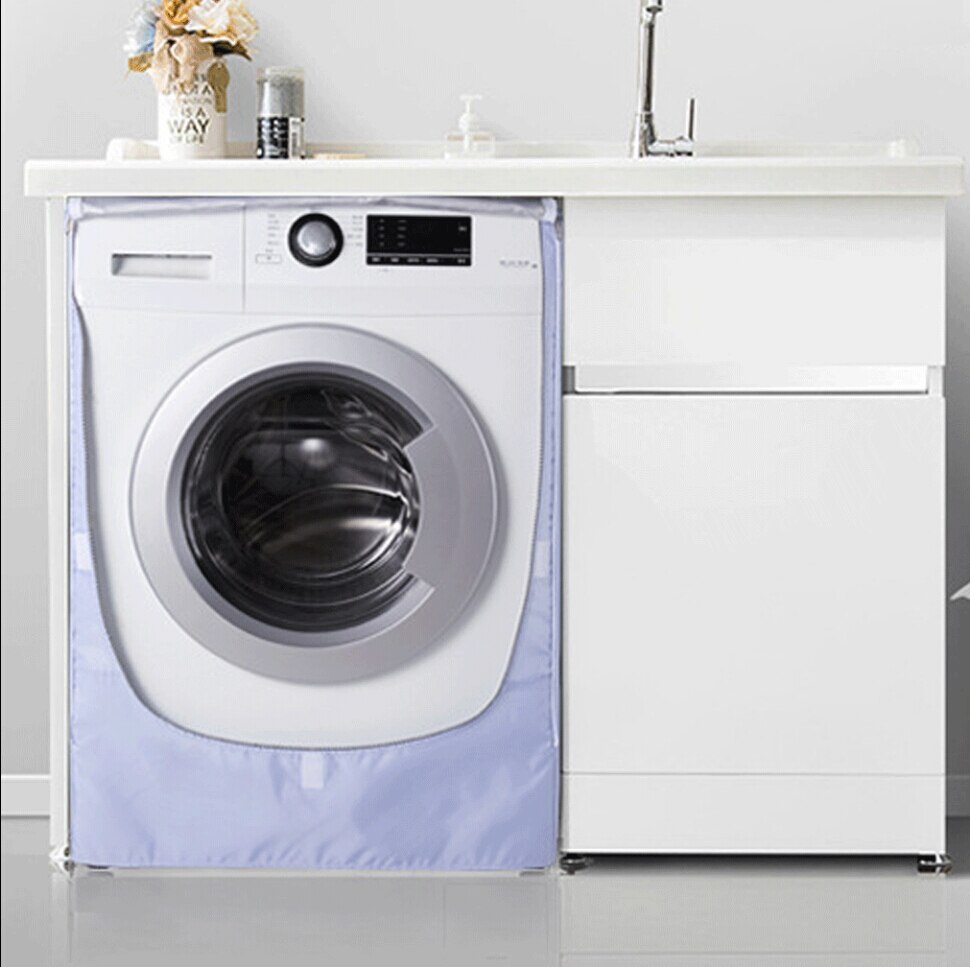 Waterproof Washing Machine Zippered Dust Guard Cover Protection Front Cover