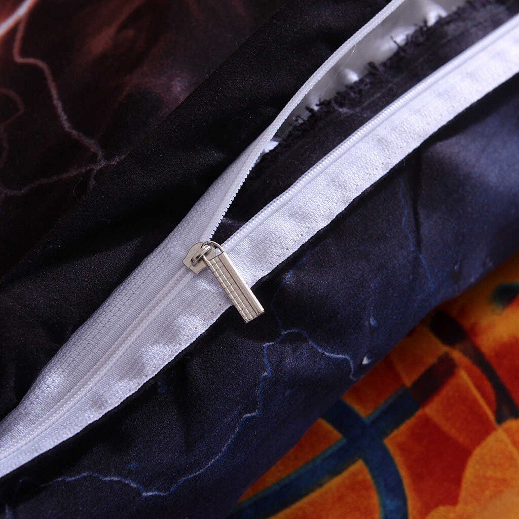 Basketbal Fan Dekbedovertrek Beddengoed Kit Basketbal Atleet Jongen Slaapkamer Brandende Bal Droom Dekbed Case Dekbedovertrek Beddengoed Set