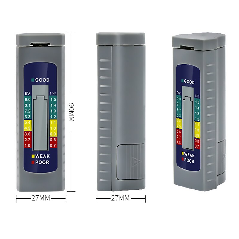 Digital display battery tester power tester dry battery capacity tester LCD battery prompt ABS Battery detection Universal test