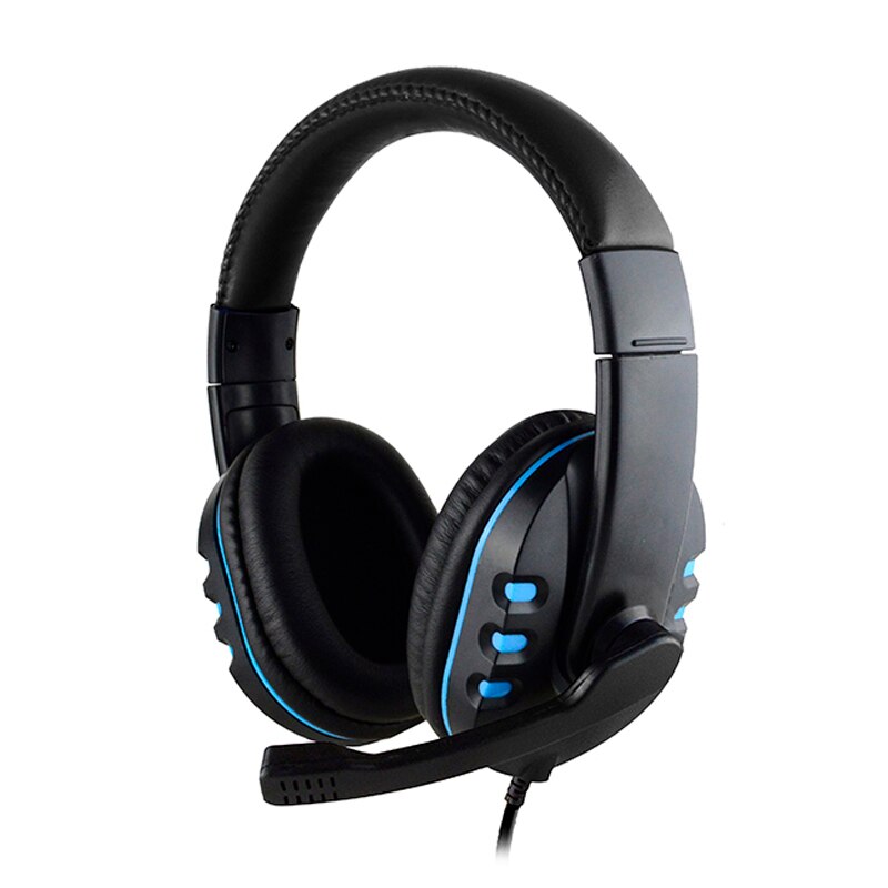 3.5mm hovedmonterede kabel-headset til gaming headset støjreduktion mikrofon lydstyrkekontrol til pc laptop  ps4 smartphone