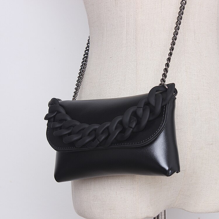 Taille Tasche Gürtel Taschen in Schwarz Farbe Ketten für Frauen