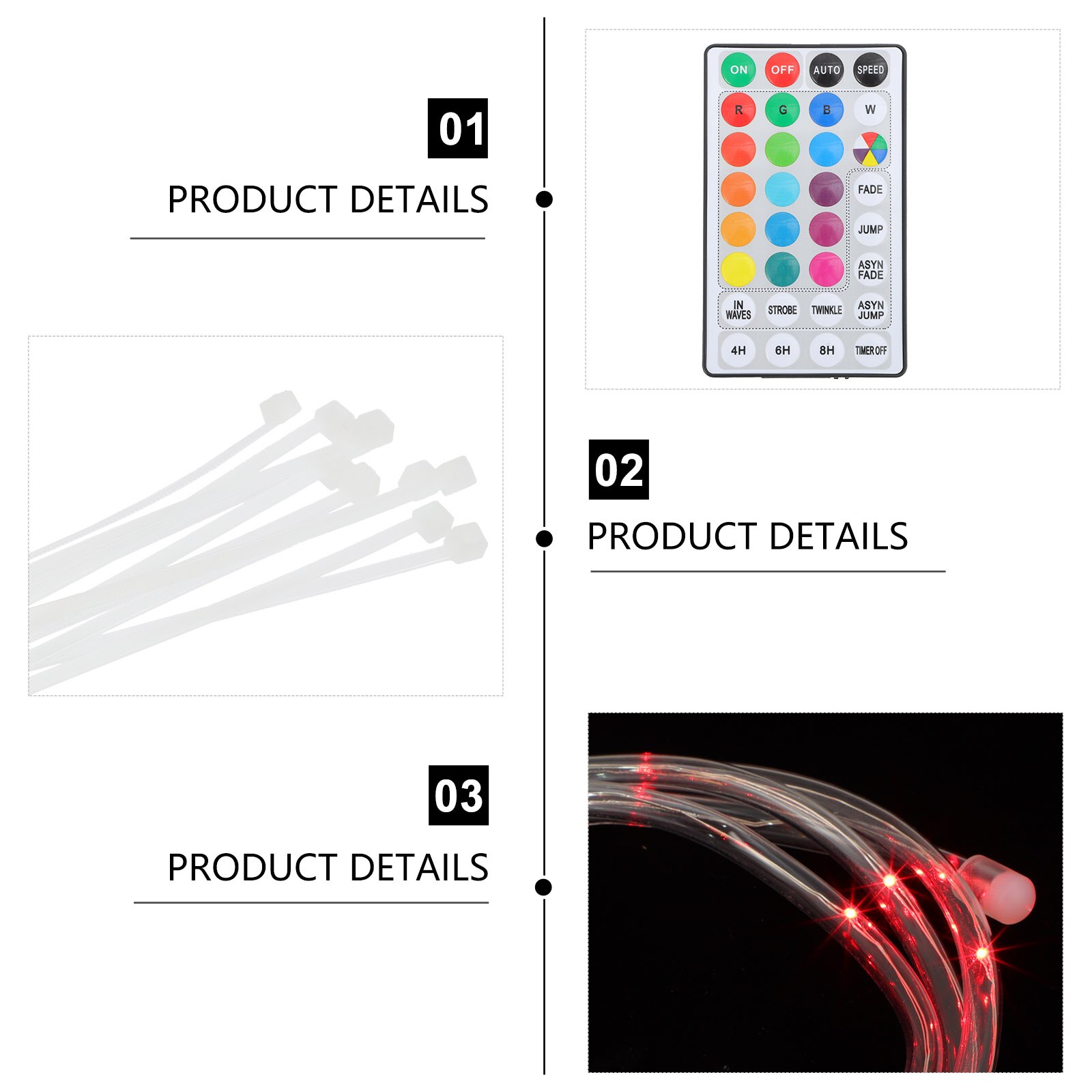 1 Set Outdoor Basketball Frame Decorative Light String Waterproof LED Light String