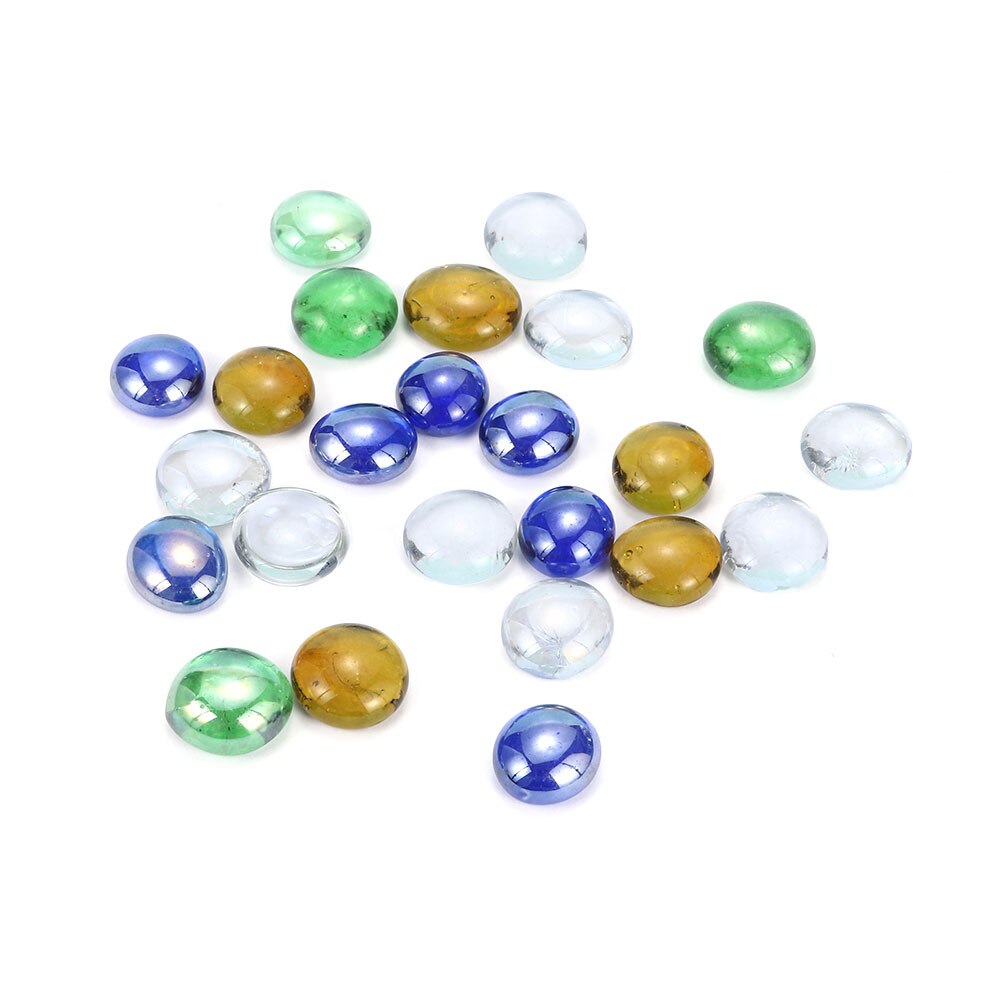 100g couleurs mélangées décor de jardin aquarium galets de verre pierres ornement de maison pavés aquarium pot de fleur marbres décoratifs