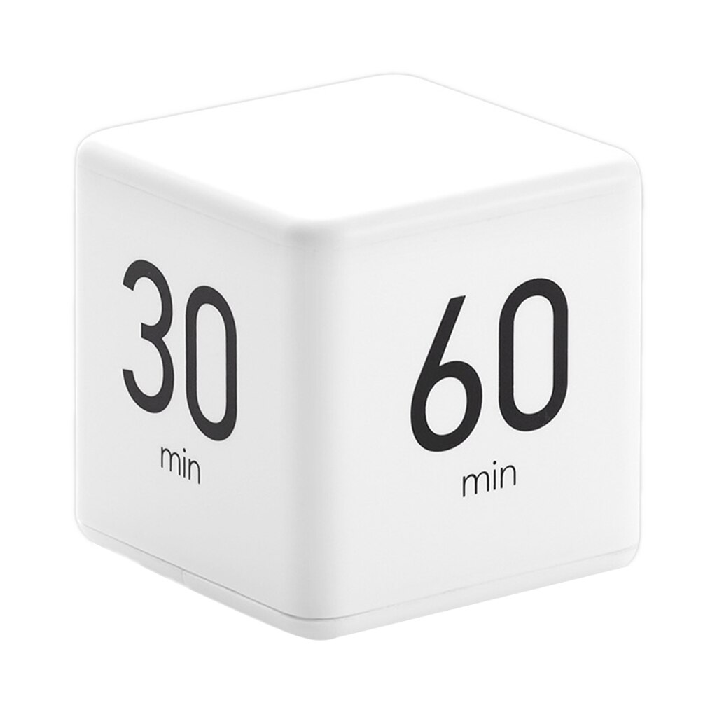 Cube Timer Alarm Clock for Study Workout Timer w/ LED Display Reminder: 15-20-30-60 min